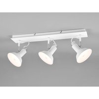 LED Deckenstrahler Retro 3-flammig Metall Weiß, Breite 60cm LED Deckenstrahler Retro 3-flammig Metall Weiß, Breite 60cm von MEINEWUNSCHLEUCHTE