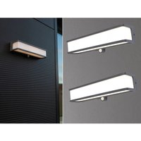 Meinewunschleuchte - led Solar Wandleuchte 2er set mit Bewegungsmelder, 35 x 9 cm Meinewunschleuchte - led Solar Wandleuchte 2er set mit Bewegungsmelder, 35 x 9 cm von MEINEWUNSCHLEUCHTE