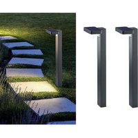 LED Solar Wegeleuchten 2er Set Außenleuchte mit Bewegungsmelder in Anthrazit LED Solar Wegeleuchten 2er Set Außenleuchte mit Bewegungsmelder in Anthrazit von MEINEWUNSCHLEUCHTE