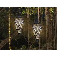 LED Solarlaternen Hängeleuchten 2er Set, Lampenschirm klar, Höhe 50cm LED Solarlaternen Hängeleuchten 2er Set, Lampenschirm klar, Höhe 50cm von MEINEWUNSCHLEUCHTE