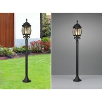 LED Wegeleuchte nostalgische Laterne Aluminium Schwarz, Höhe 100cm von MEINEWUNSCHLEUCHTE