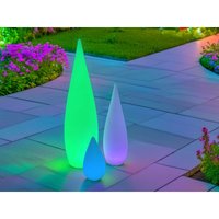 3er set außergewöhnliche Akku Gartenleuchten mit Farbwechsel für Innen & Außen von MEINEWUNSCHLEUCHTE