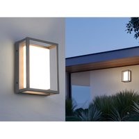 Led Außenwandleuchte 2er set im Bauhaus Stil, Anthrazit, 18cm breit von MEINEWUNSCHLEUCHTE