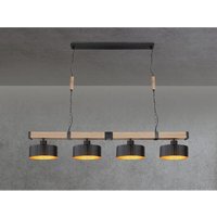 Led Balken Pendelleuchte Metall mit Stanzmuster Schwarz Gold lang, b: 140cm Led Balken Pendelleuchte Metall mit Stanzmuster Schwarz Gold lang, b: 140cm von MEINEWUNSCHLEUCHTE