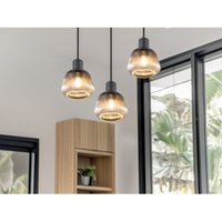 Meinewunschleuchte - led Cluster Pendelleuchte 3-flammig mit Glasschirmen Chrom bedampft, ø 37cm Meinewunschleuchte - led Cluster Pendelleuchte 3-flammig mit Glasschirmen Chrom bedampft, ø 37cm von MEINEWUNSCHLEUCHTE