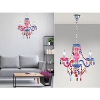 Meinewunschleuchte - led Kronleuchter 3-flammig Silber Chrom mit Acryl Kristall bunt ø 46cm Meinewunschleuchte - led Kronleuchter 3-flammig Silber Chrom mit Acryl Kristall bunt ø 46cm von MEINEWUNSCHLEUCHTE