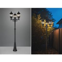Led Mastleuchte 3-flammige Laterne Aluminium Schwarz, Höhe 240cm Led Mastleuchte 3-flammige Laterne Aluminium Schwarz, Höhe 240cm von MEINEWUNSCHLEUCHTE