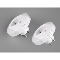 Meinewunschleuchte - led Nachtlichter 2er set Plug-in mit Steckdose & Dämmerungssensor - ø 9cm Meinewunschleuchte - led Nachtlichter 2er set Plug-in mit Steckdose & Dämmerungssensor - ø 9cm von MEINEWUNSCHLEUCHTE