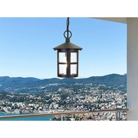 Meinewunschleuchte - led Outdoor Pendelleuchte aus Alu im Landhausstil, Schwarz Ø15cm Meinewunschleuchte - led Outdoor Pendelleuchte aus Alu im Landhausstil, Schwarz Ø15cm von MEINEWUNSCHLEUCHTE