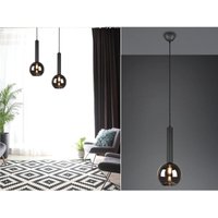 Led Pendelleuchte Industrial einflammig Rauchglas - Glaskugel, ø 20cm Led Pendelleuchte Industrial einflammig Rauchglas - Glaskugel, ø 20cm von MEINEWUNSCHLEUCHTE