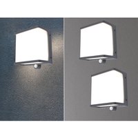 Led Solar Wandleuchte 2er set mit Bewegungsmelder, 15 x 17 cm von MEINEWUNSCHLEUCHTE