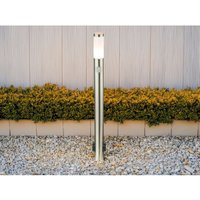 Meinewunschleuchte - led Wegeleuchte mit Bewegungsmelder & Steckdosen in Silber, h 110cm von MEINEWUNSCHLEUCHTE