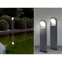 Meinewunschleuchte - led Wegeleuchten 2er set Anthrazit alu - Kopf 320° verstellbar, IP54, Höhe 70cm von MEINEWUNSCHLEUCHTE