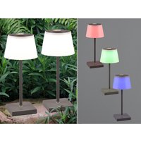 Meinewunschleuchte - 2er set Outdoor Akku Tischleuchten, rgb & Weißtöne dimmbar Höhe 30cm von MEINEWUNSCHLEUCHTE