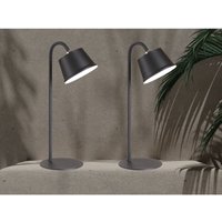 Meinewunschleuchte - 2er set kabellose Outdoor Lampen - 3in1 Tischlampe / Wandlampe & Deckenleuchte von MEINEWUNSCHLEUCHTE
