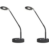 Meinewunschleuchte - 2er set led Schreibtischlampen Schwarz mit Dimmer - Höhe 60cm Meinewunschleuchte - 2er set led Schreibtischlampen Schwarz mit Dimmer - Höhe 60cm von MEINEWUNSCHLEUCHTE