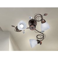 Meinewunschleuchte - 3-flammige led Deckenleuchte mit Kristall & Blätter Deko ø 61cm Meinewunschleuchte - 3-flammige led Deckenleuchte mit Kristall & Blätter Deko ø 61cm von MEINEWUNSCHLEUCHTE