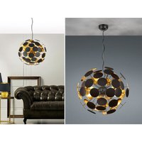 Meinewunschleuchte - Ausgefallene led Pendelleuchte Lampenschirm Schwarz-Gold, ø 54cm Meinewunschleuchte - Ausgefallene led Pendelleuchte Lampenschirm Schwarz-Gold, ø 54cm von MEINEWUNSCHLEUCHTE