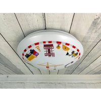 Meinewunschleuchte - Coole led Deckenleuchte mit Baustellen Motiv fürs Kinderzimmer, bunt ø 35cm Meinewunschleuchte - Coole led Deckenleuchte mit Baustellen Motiv fürs Kinderzimmer, bunt ø 35cm von MEINEWUNSCHLEUCHTE