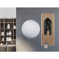 Meinewunschleuchte - Garderoben Set - großer Wandspiegel und Akustikpaneel Garderobe von MEINEWUNSCHLEUCHTE