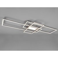 Große led Deckenleuchte canta dimmbar Silber, Breite 105cm von MEINEWUNSCHLEUCHTE