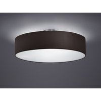 Runde led Deckenleuchte mit Stoffschirm in Schwarz ø 50cm von MEINEWUNSCHLEUCHTE
