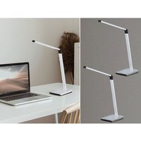 Meinewunschleuchte - Schreibtischlampen 2er set Silber led dimmbar - Tageslichtlampen Büro von MEINEWUNSCHLEUCHTE