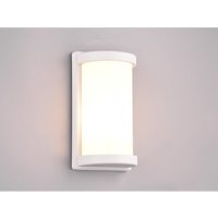 Meinewunschleuchte - led Außenwandleuchte Aluminium & Acrylglas Weiß, Höhe 27cm von MEINEWUNSCHLEUCHTE