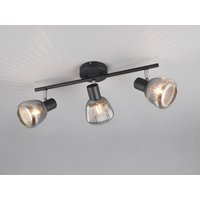 Meinewunschleuchte - led Deckenstrahler 3-flammig mit Glasschirmen Chrom bedampft, Breite 47cm Meinewunschleuchte - led Deckenstrahler 3-flammig mit Glasschirmen Chrom bedampft, Breite 47cm von MEINEWUNSCHLEUCHTE