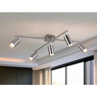 Meinewunschleuchte - led Deckenstrahler Silber 5-flammig, verstellbare Spots, Breite 77,5cm Meinewunschleuchte - led Deckenstrahler Silber 5-flammig, verstellbare Spots, Breite 77,5cm von MEINEWUNSCHLEUCHTE