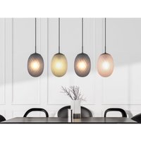 Meinewunschleuchte - led Pendelleuchte 4-flammig mit farbigen ovalen Glasschirmen b: 117cm Meinewunschleuchte - led Pendelleuchte 4-flammig mit farbigen ovalen Glasschirmen b: 117cm von MEINEWUNSCHLEUCHTE