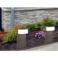 Meinewunschleuchte - led Sockelleuchte mit Bewegungsmelder 2er set Anthrazit, Höhe 45cm Meinewunschleuchte - led Sockelleuchte mit Bewegungsmelder 2er set Anthrazit, Höhe 45cm von MEINEWUNSCHLEUCHTE