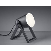 Led Tischleuchte Naturholz mit Metallschirm Schwarz matt Ø12 Höhe 21cm von MEINEWUNSCHLEUCHTE
