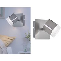 2er set led Wand- & Deckenstrahler Silber matt, Breite 10cm von MEINEWUNSCHLEUCHTE