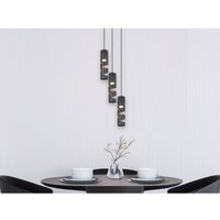 Meinewunschleuchte - Moderne led Cluster Pendelleuchte 3-flammig aus Metall in Schwarz, Ø28cm von MEINEWUNSCHLEUCHTE