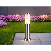 Meinewunschleuchte - Sockelleuchte rada Edelstahl Höhe 45 cm von MEINEWUNSCHLEUCHTE