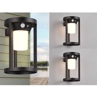 Meinewunschleuchte - Solar Außenwandleuchte 2er set mit Bewegungsmelder & Dauerlicht, Höhe 20cm Meinewunschleuchte - Solar Außenwandleuchte 2er set mit Bewegungsmelder & Dauerlicht, Höhe 20cm von MEINEWUNSCHLEUCHTE