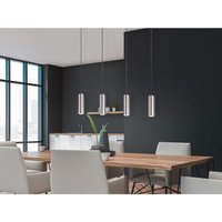 Meinewunschleuchte - Spot Balkenpendel aus Silber mattem Metall mit 4 dimmbaren LEDs von MEINEWUNSCHLEUCHTE