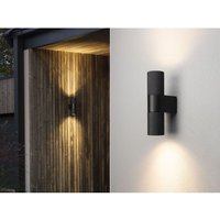 Meinewunschleuchte - Up and Down led Außenwandleuchte Aluminium Schwarz, Höhe 23,5cm Meinewunschleuchte - Up and Down led Außenwandleuchte Aluminium Schwarz, Höhe 23,5cm von MEINEWUNSCHLEUCHTE