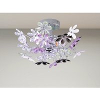 Meinewunschleuchte - Verspielte led Deckenleuchte im floralen Design, Chrom Multicolor ø 38cm Meinewunschleuchte - Verspielte led Deckenleuchte im floralen Design, Chrom Multicolor ø 38cm von MEINEWUNSCHLEUCHTE