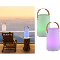 Meinewunschleuchte - Wiederaufladbare led Tischleuchte 2er set Farbwechsel, Akku, usb Höhe 20cm von MEINEWUNSCHLEUCHTE