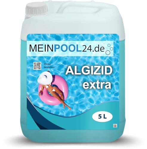 Algizid Meinpool24.de 2x5 l = 10 l zur Poolpflege Algenverhütung flüssig Algezid von Meinpool24.de
