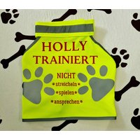 Personalisierte Hunde-Warnweste - Hund Im Training- Personalisiert von MEINZ4U