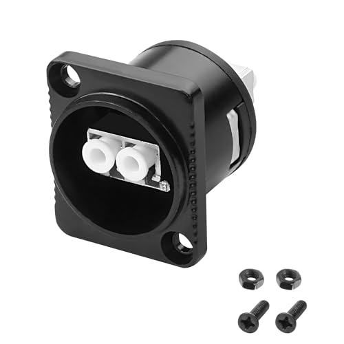 MEIRIYFA D-Typ LC zu LC LWL Panel Mount Adapter Stecker, LC Buchse auf Buchse Koppler LC LWL Keystone Sockel für Wandplatte Patch Panel (1 PCS) von MEIRIYFA