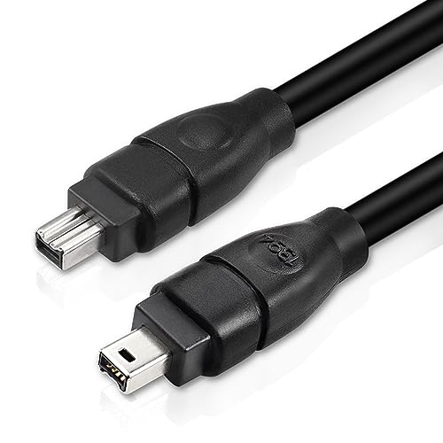 MEIRIYFA 1,8M FireWire 4-Pin zu 4-Pin Kabel IEEE 1394B 400 zu 400 für Laptop, PC, Camcorder & mehr von MEIRIYFA