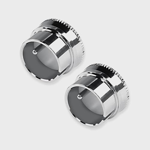 MEIRIYFA XLR Stecker Staubkappen, 2PCS rhodinierte XLR Stecker staubdichte Kappen, Geräuschstopper Abschirmung XLR Sockel Schutzkappen mit Isoliermaterial für Lautsprecher, Subwoofer (Stecker) von MEIRIYFA