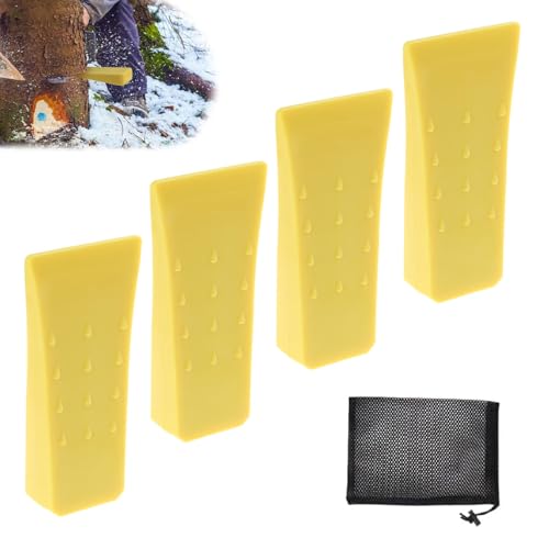 MEIRRAI Fällkeil 4 Stück, 8” Groß Keile Kunststoff, Hubhöhe 1,2 in, Spaltkeil für Holz mit Tasche, Wald Forst Zubehör, zum Kontrollierten Fällen MEIRRAI Fällkeil 4 Stück, 8” Groß Keile Kunststoff, Hubhöhe 1,2 in, Spaltkeil für Holz mit Tasche, Wald Forst Zubehör, zum Kontrollierten Fällen von MEIRRAI