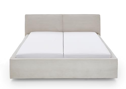 Doppelbett Mitoma | 160 x 200 cm | Beige Design von MEISE