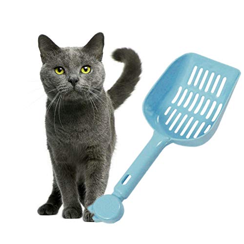 MEISISLEY Katzenschaufel Katzenklo Schaufel Katzenstreuschaufel Cat Scooper Haustierstreuschaufel Dauerhafte Katzenstreuschaufel Abfallbehälter Scoop Blue von MEISISLEY