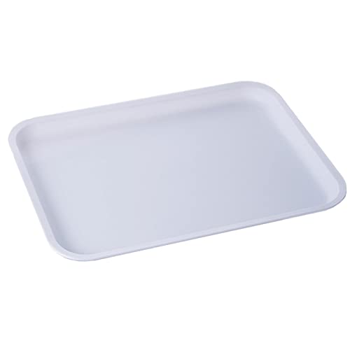 MEISISLEY Tablett Serviertablett Kunststoff Rechteckiges Esstablett Rechteck Kindergarten Esszimmer Brot Frucht Tasse Tablett 30x20,White MEISISLEY Tablett Serviertablett Kunststoff Rechteckiges Esstablett Rechteck Kindergarten Esszimmer Brot Frucht Tasse Tablett 30x20,White von yaco